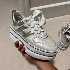 Hogan White and Silver size 36